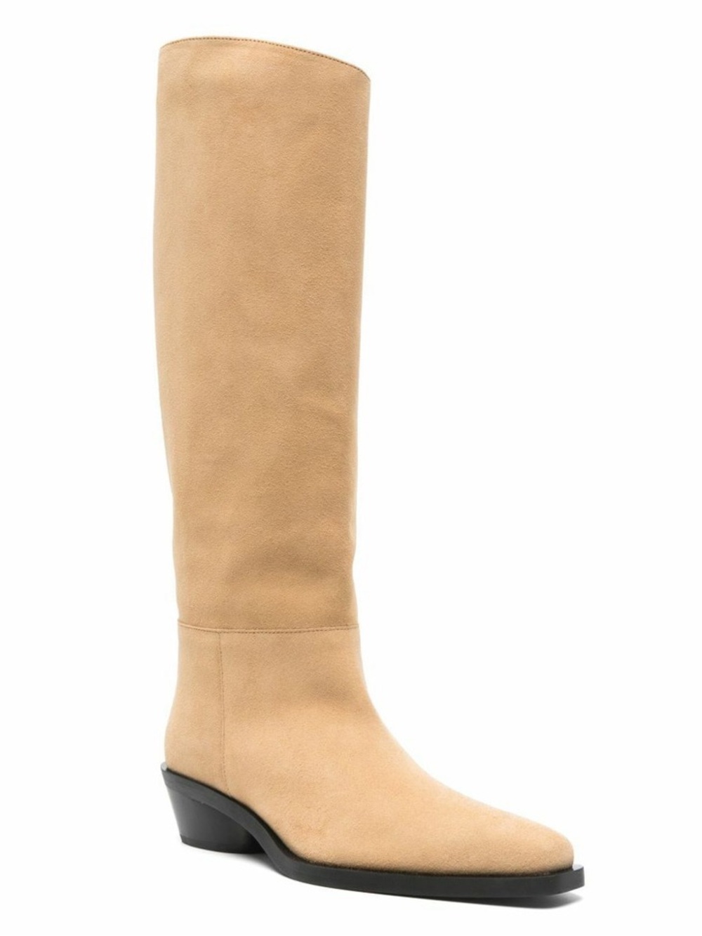 Proenza Schouler Bronco Sand Suede Knee High Boots EU 37 NIB $1300